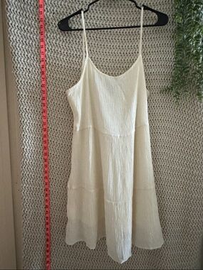 Divided cream, summer dress women’s size large